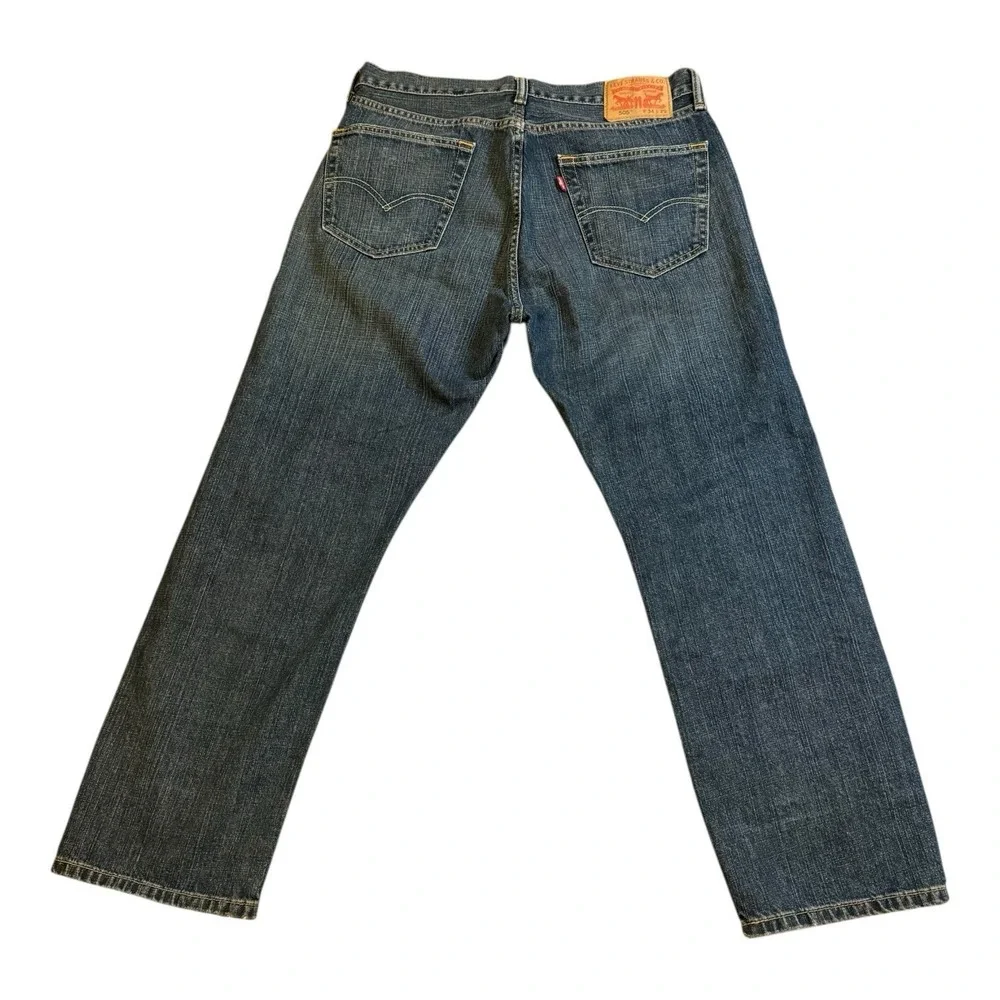 Levi's 505 Straight Fit‎ Jeans Mens 34x29 Blue Cotton  Medium Wash Fits 32 X 27